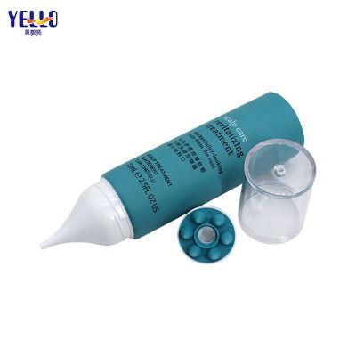 Unique Design Recyclable Personal Care Hair Scalp Treatment Cosmetic Plastic Tube with Massage Applicator