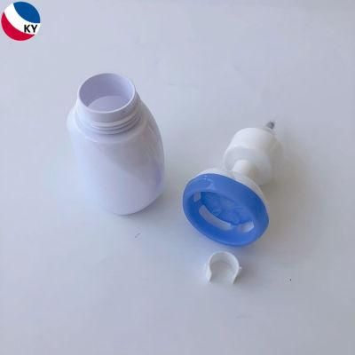 300ml White Color Push Flower Foaming Pet Plastic Hand Facial Cleanser Foam Pump Bottle