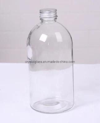 250ml 350ml 500ml Boston Round Glass Bottle Frosted Glass Beverage Bottle Orange Juice Glass Bottle