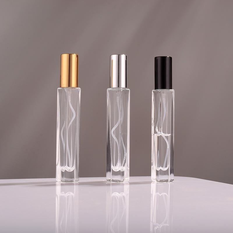 10ml Refillable Round/Square Glass Metal Nozzle Perfume Spray Bottle Spray Multicolor Atomizer Portable Travel Cosmetic Container Perfume Bottle Vials