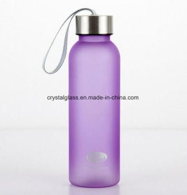300ml 500ml Customize as/PC Plastic Drinking Water Bottle with Stainless Steel Cap
