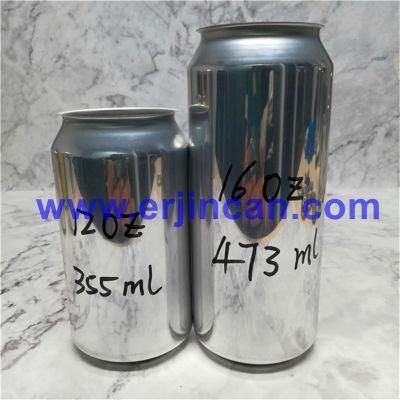 Erjin Aluminum Paint Cans 12oz 355ml Recycling Can with 202 Easy Open End