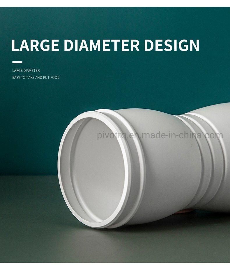 700ml HDPE Food Grade Plastic Child Food Bottle for Puff Biscuit Snacks Packing