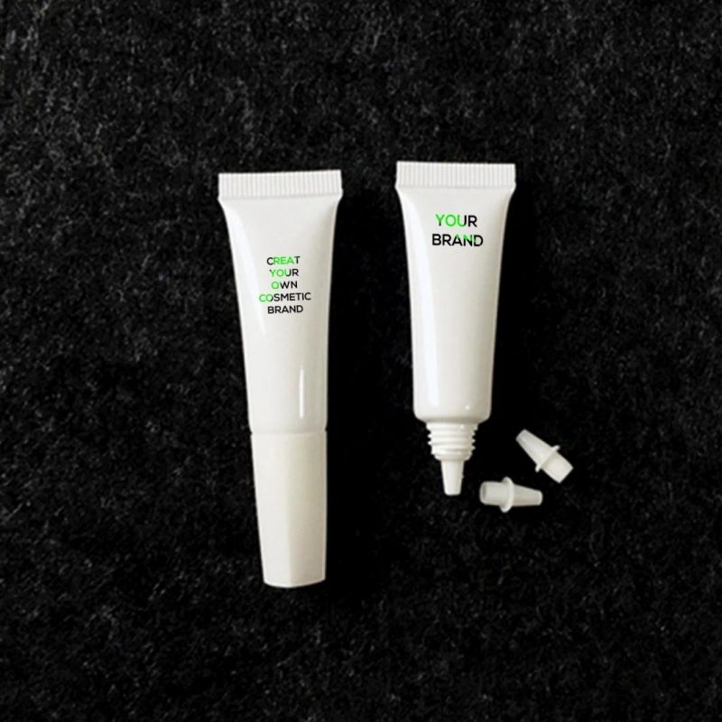 Free Sample 60ml White Empty Plastic PE Shampoo Tube Hand Cream Body Lotion Soft Plastic Tubes with Black Caps