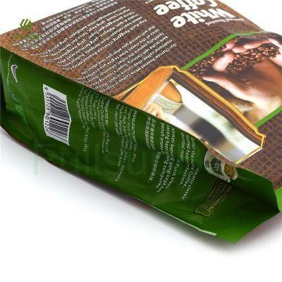 Plastic Flat Pouch Coffee Chocolate Candy Custom Printed Food Grade Flexible Stand up Pouch Snack Food Packaging Plastic Bag