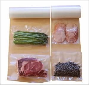 Food Grade Recyclable Embossed Vacuum Sealer Bags Roll Transparent Vacuum Bag