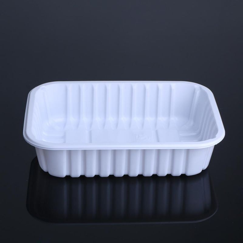 Transparent Disposable Fast Food Takeaway Packaging Box Customizable Square Pet Lunch Box