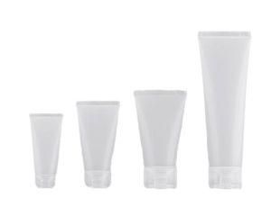 Fast Delivery Clear Shiny 15g Small Transparent Soft Tube with Flip Top Cap for Cosmetic Packaging