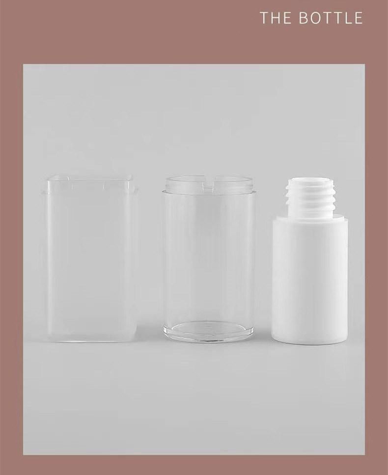 Wholesale Custom Cosmetic Packaging Re Usuable Airless Pump Airless Twist Top Bottle 30ml Pink with Pump Airless for Cosmetics