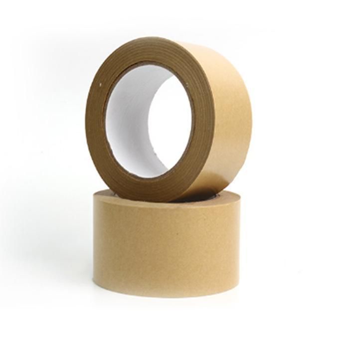 Biodegradable Fiber Reinforced Water Activated Packing Brown Kraft Gummed Paper Tape