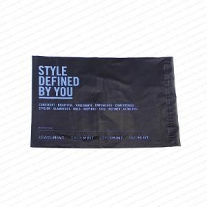 Custom Black Poly Mailer with Strong Pemanent Adhesive Serialized Tamper Mailing Bag with Printed
