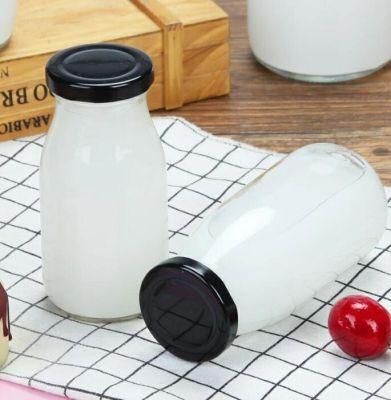 250ml Glass Juice Bottle with Metal Cap