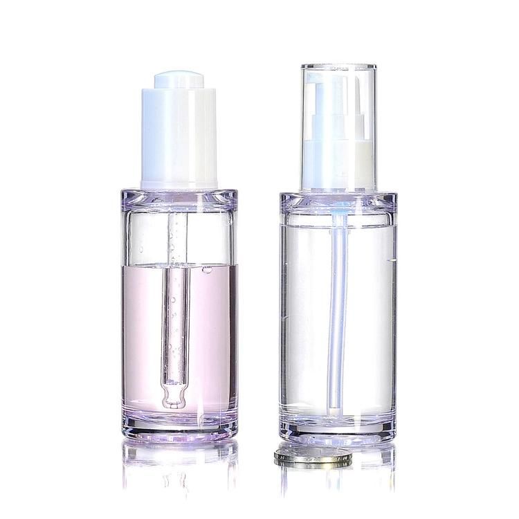 30ml Cosmetic Transparent Essential Oil Glass Serum Dropper Bottles