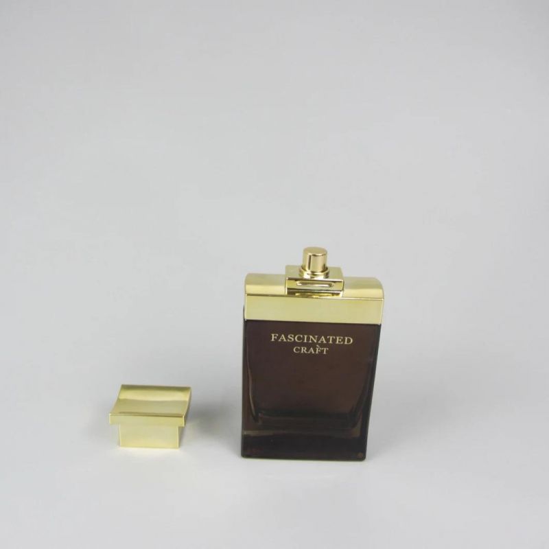 Perfume Atomizer 100ml Clear Black Spray Glass Perfume Bottle