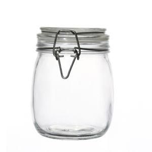 Manufacturer Various Capacity Clear Food Storage Food Round Glass Jars Wholesale