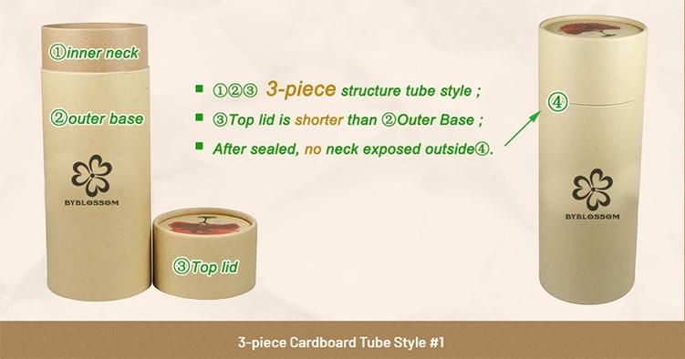 Custom Logo Cylinder Cardboard Tube 510 Vape Atomizer Packaging