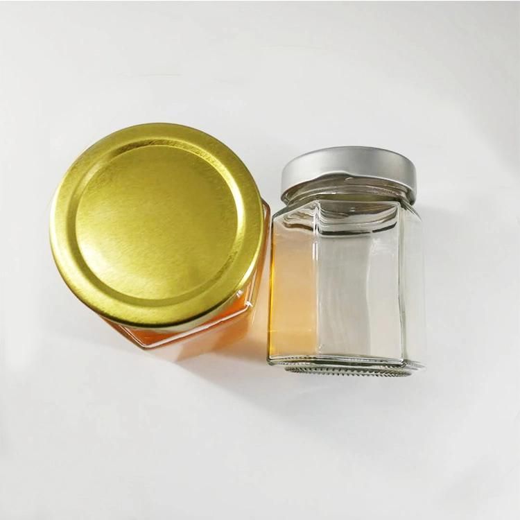 Deep Lids 250ml 500ml 380ml Jar Jam Honey Hexagon Glass Jars
