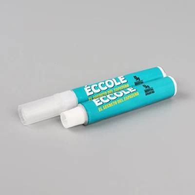 OEM ODM Aluminum Super Glue Tube with Plastic Long Nozzle Lid Three Pieces Caps