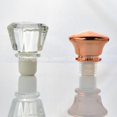 Customized Shape Glass Crystal Cork /Stopper/ Lid