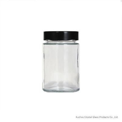 Large 730ml Deep Lid Round Honey Glass Jam Honey Containers