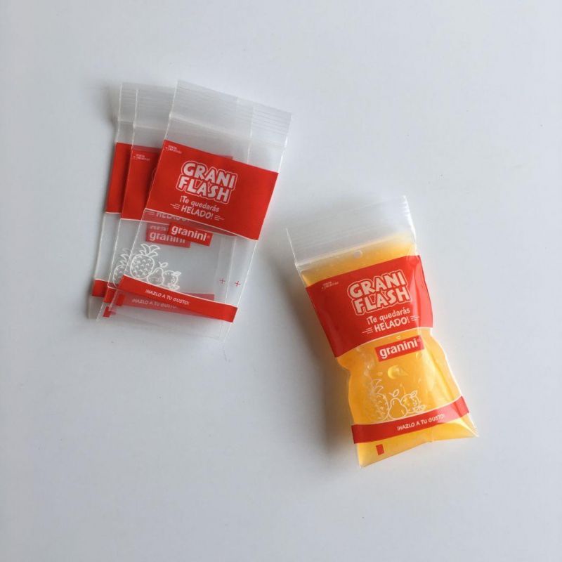 Hot Sale Food Grade Reusable Small Hygienic Zipper Bag for Juice Demo