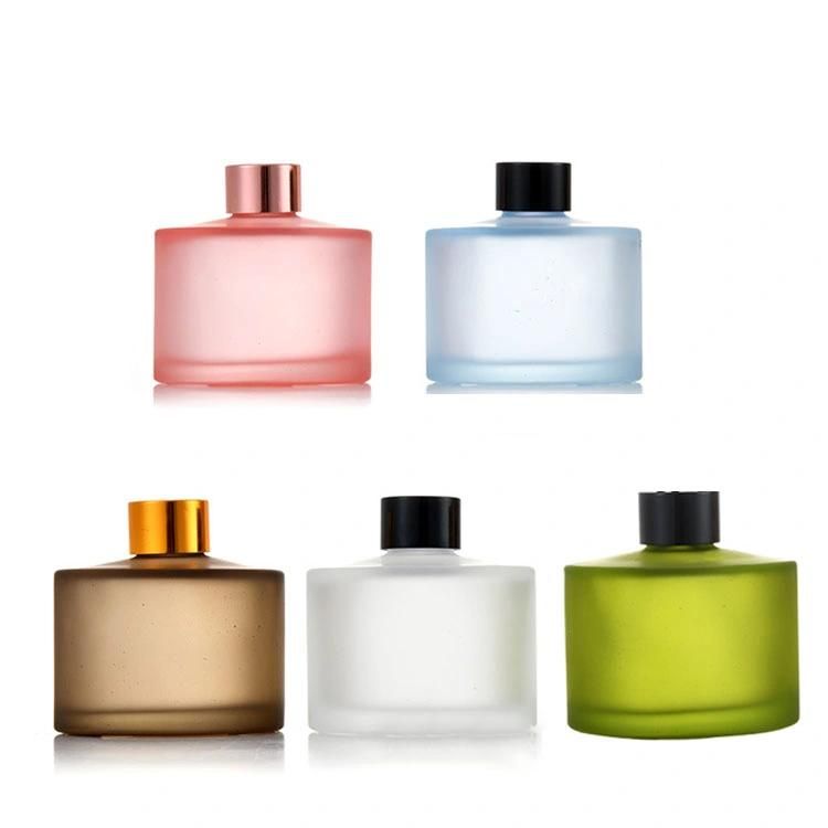 50ml 100ml Luxury fashion Empty Round White Fragrance Glass Diffuser Bottle with Screw Cap