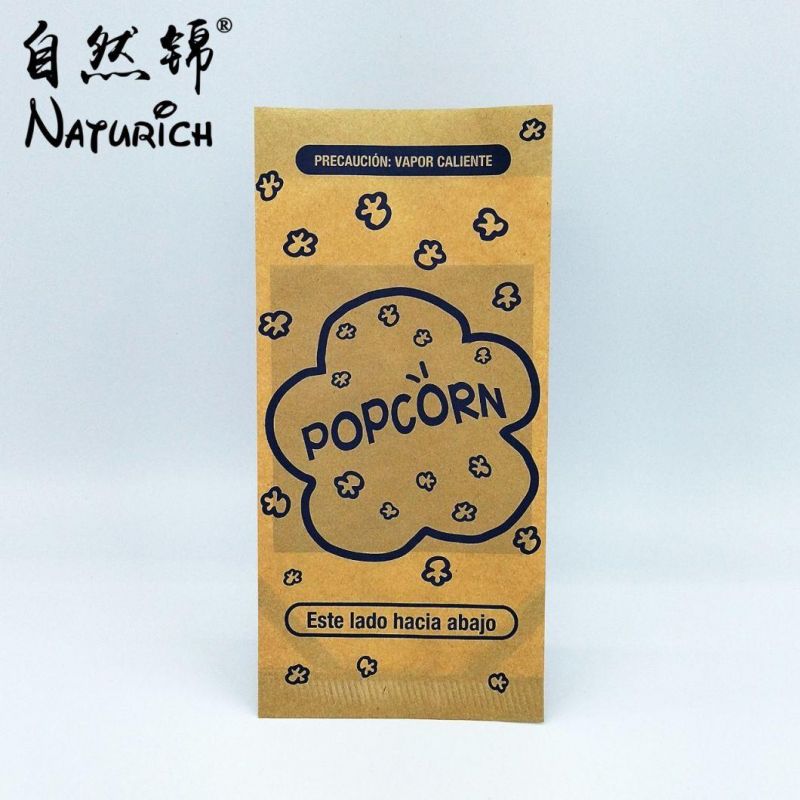 Microwave Popcorn Paper Bag with Neutral Printing