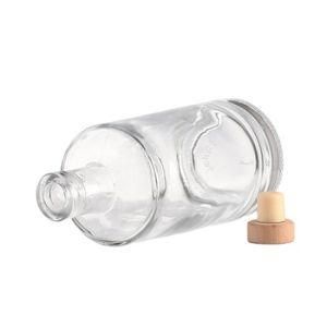 Preferential Price Manufacturing 375ml 500ml 700ml High White Glass Bottle with Polymer Cork Guala Cap for Brandy Tequila Gin