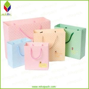Promotional Coated Paper Shopping Gift Paper Bag with Two Ropes