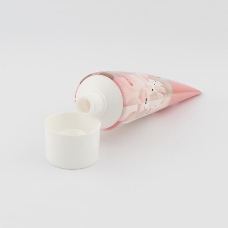 Empty Round Cosmetic Plastic Soft Tubes with Acrylic Cap