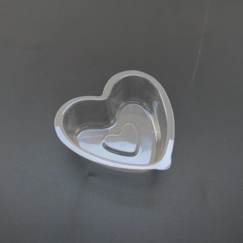 Clear Heart Shape Plastic Box Blister Small Tray