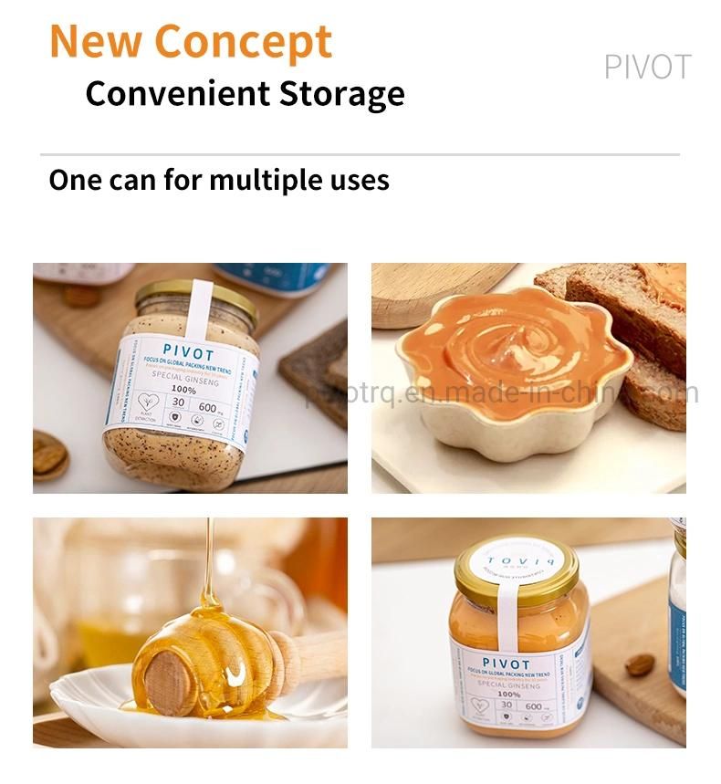 370ml Empty Pet Plastic Peanut Butter Bottle Seasoning Bottle Satay Sauce Bottle