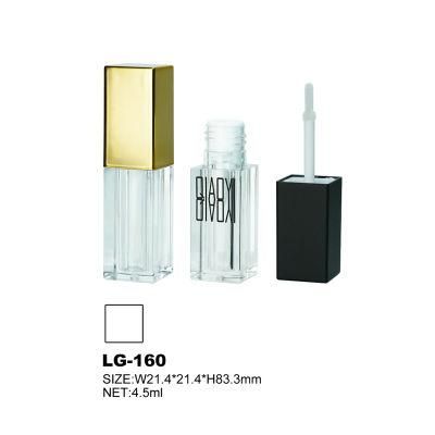 4.5ml Frost Square Lip Gloss Tube Customized Label Lipgloss Tube