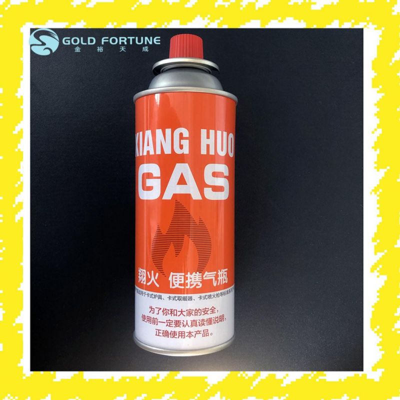 400 Ml Tinplate Butane Gas Canister for Camping