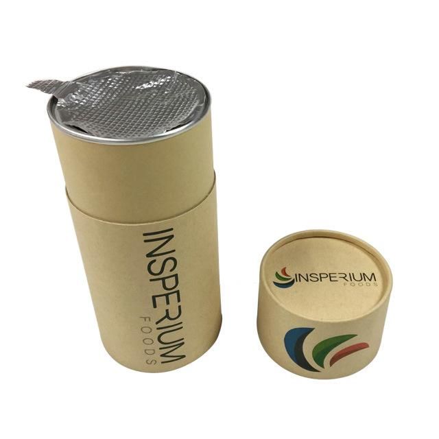 Eco Friendly Custom Printed Biodegradable Kraft Paper Tubes for Powder