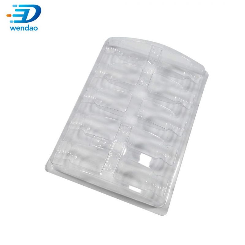 Customize Pet Clear 2ml Plastic Medical Ampoule Blister Insert Tray for Vial