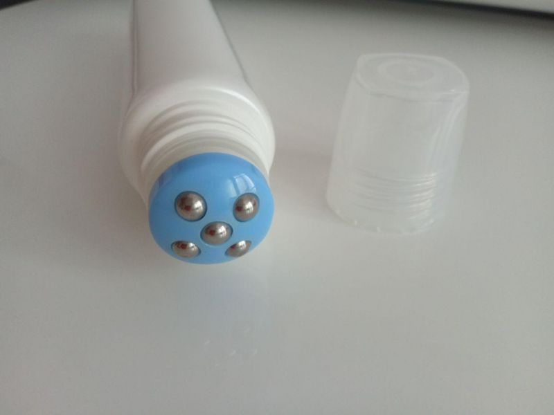 15ml Plastic Roll on Ball Eye Cream Tube with 3 Steel Ball