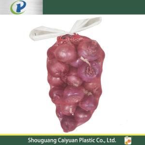 Drawstring Tubular Virgin PE Plastic Mono Leno PP Onion Vegetable Mesh Net Bag