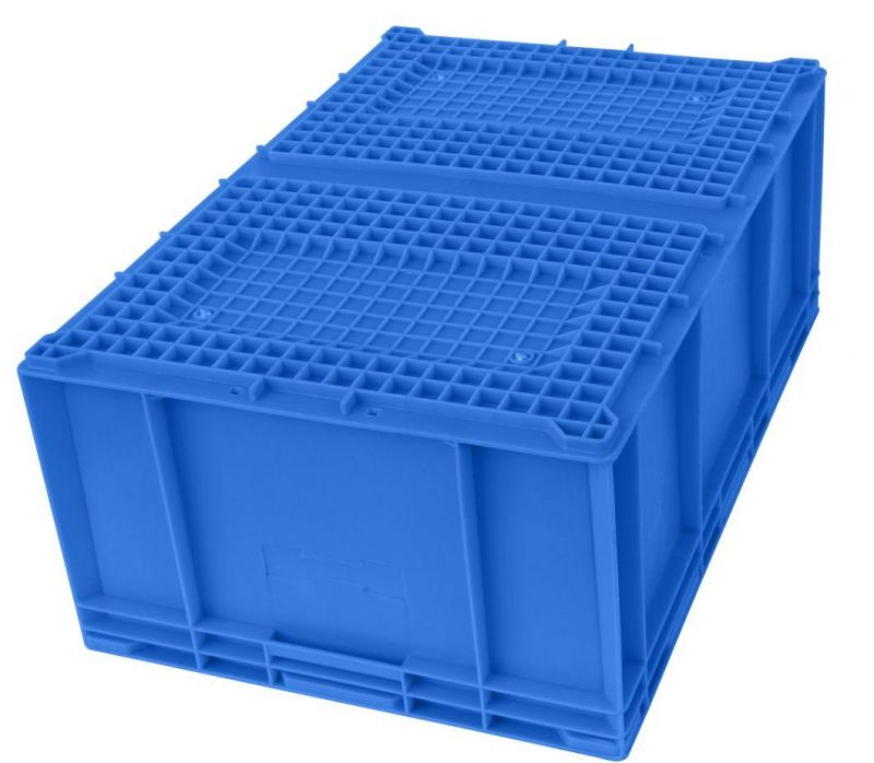 HP6d Plastic Turnover Logistics Container Box HP Standard Auto Parts Logistic Box Durable Opaque Plastic Storage Boxes