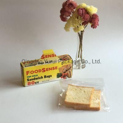 Oxo Biodegradeble Wholesale Food Grade LDPE Fold up Sandwich Bag 150 PCS/Box