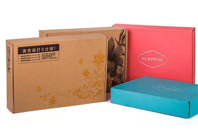 Supplier Custom Logo Eco Friendly Brown Kraft Paper Package Postal Mailer Box Packaging