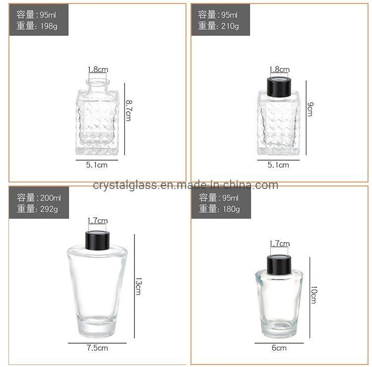 Home Decorative Fragrance Aromatherapy Luxury Reed Diffusers with Glass Bottle
