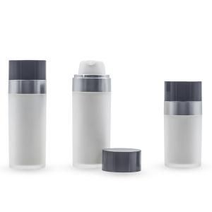 30ml/50ml Cosmetic Double Wall Packaging Frosted Airless Pump Lotion Bottle