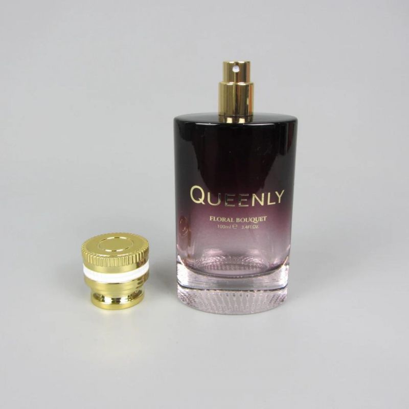 Clear Coated Empty Glass Oil Perfume Bottle 100ml