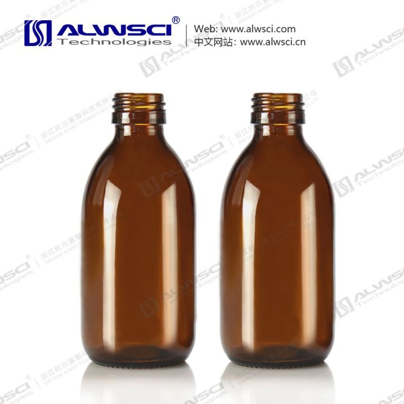 Alwsci New Item 200ml Amber Glass Bottle with Tamper-Evident Screw Cap for Chromatography