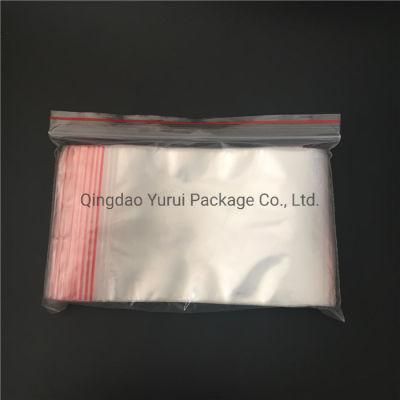 LDPE Plastic Clear Colored Zipper Self Sealing Food Packaging Zip Lock Bag
