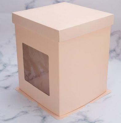 Food Grade Paper Cake Box Window 6&prime;&prime; 8&prime;&prime;10&prime;&prime;12&prime;&prime; Cake Boards Paper