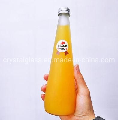 330ml 500ml Glass Bottle for Beverage Fruit Juice Milk Wine Packing with Screw Lid