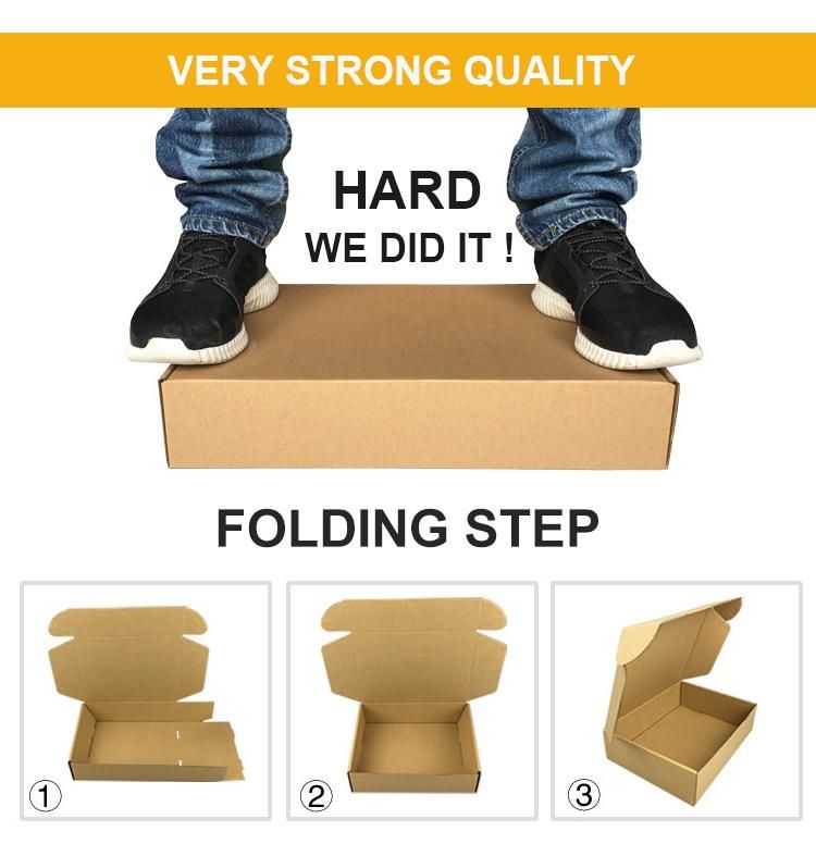 Biodegradable Logo Printing Flat Pack Apparel/Clothing/Shoe Packaging Corrugated Paper Shipping/Mailer/Carton Boxes