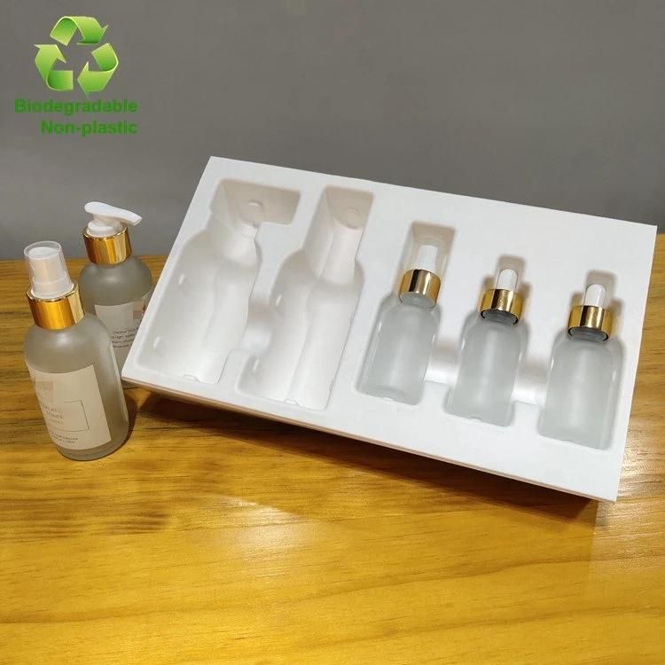 Custom Cosmetic Perfume Bottle Molded Pulp Paper Tray
